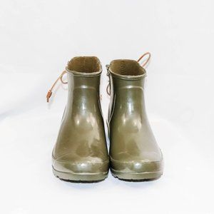Olive Green Sperry rain boots STS99566 W8